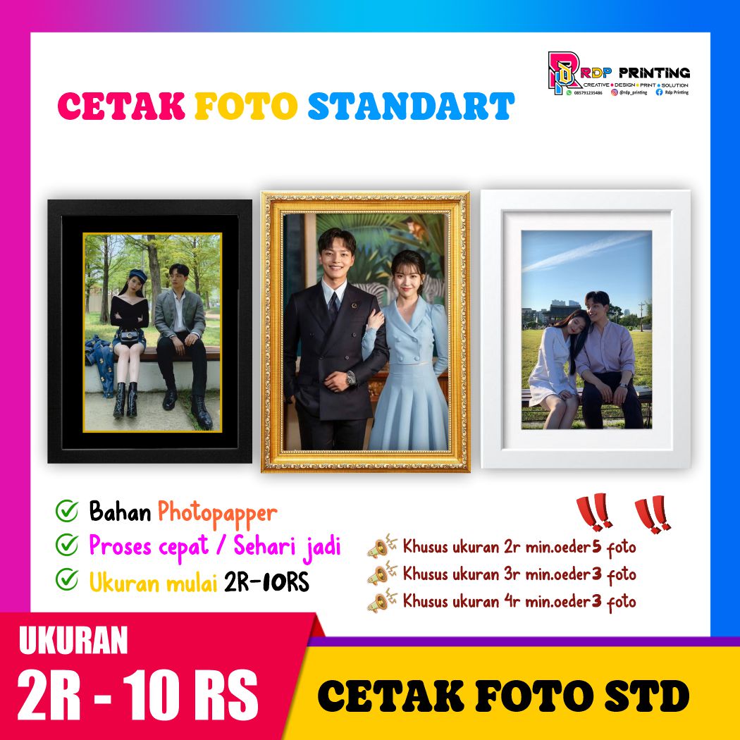 Cetak Foto Kualitas Standart 2R-10RS