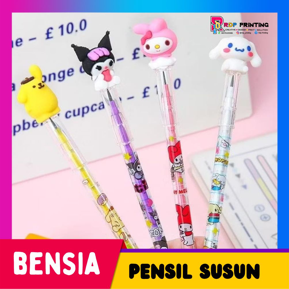 Pensil Susun Motif