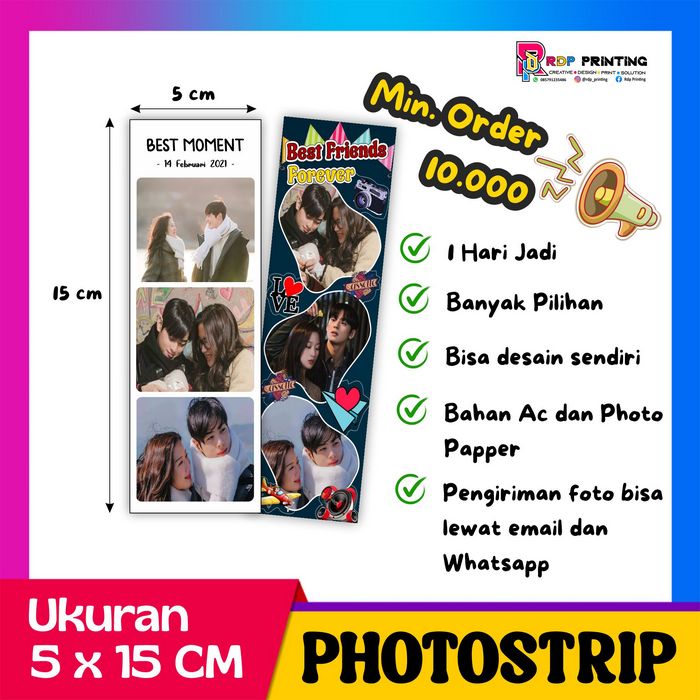 Cetak Photostrip Besar (5x15cm)