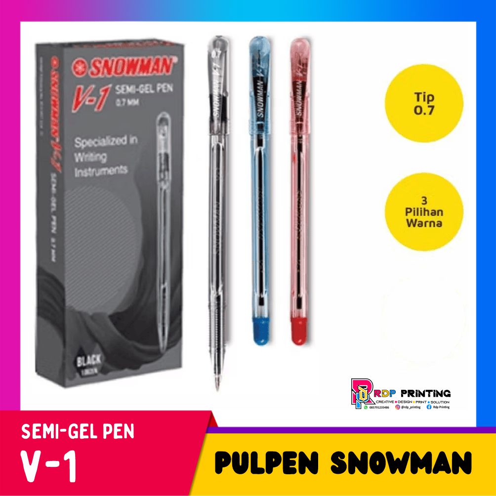 Pulpen Snowman V1