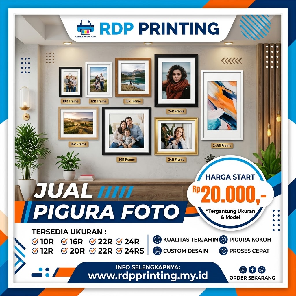 Jual Bingkai | Frame | Pigura Foto Ukuran 10R-24RS